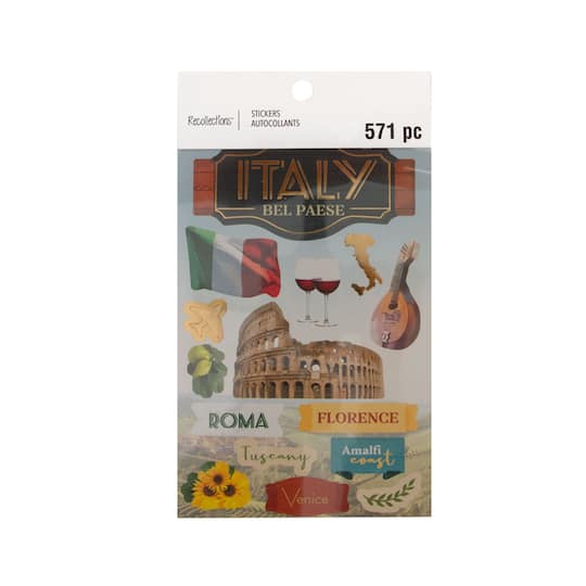 12 Pack: Italy Sticker Book by Recollections™